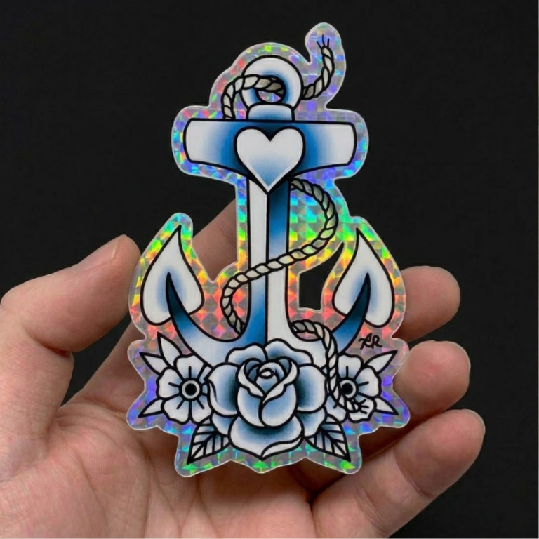 Pegatina prismática personalizada Canarias